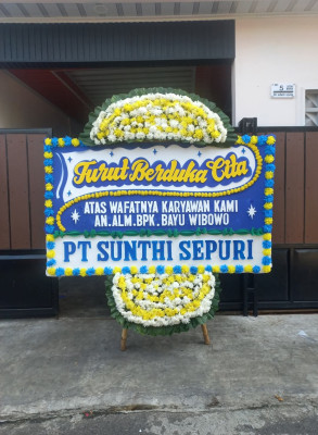 Papan Bunga Duka di Kepanjen